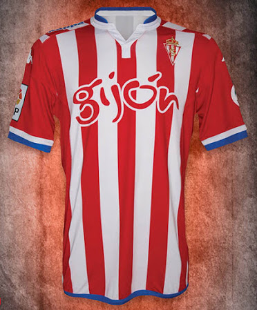 2015-16 Sporting Gijon Home Soccer Jersey